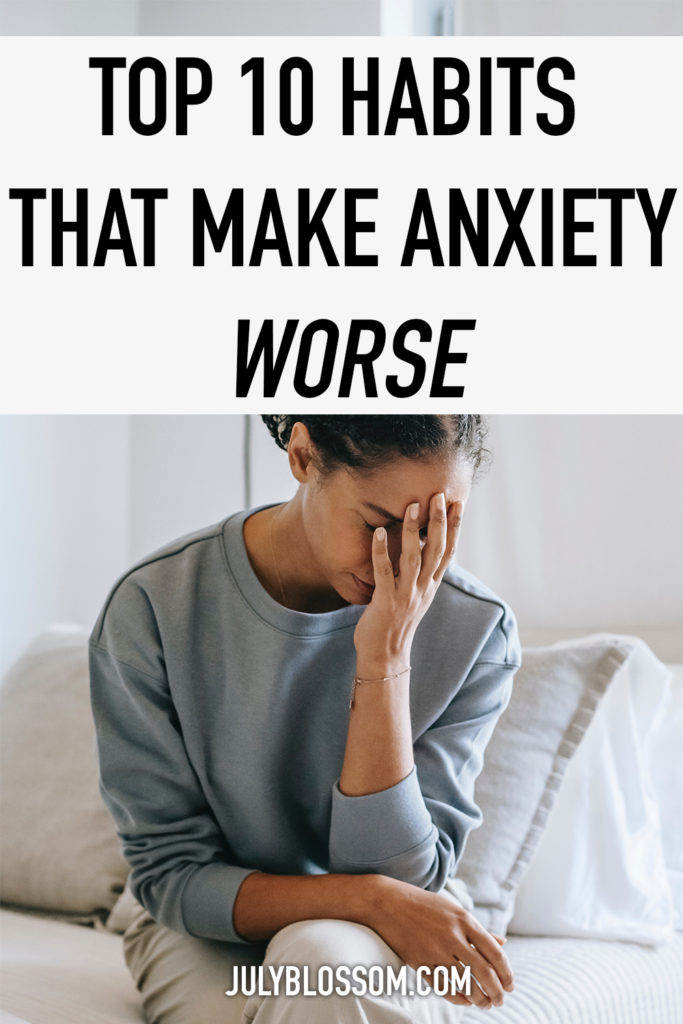 Anxiety is a common issue affecting almost everyone today. Here are the top 10 habits that make anxiety worse. By knowing these habits, we can try to avoid unhealthy habits that can be very damaging to us! 