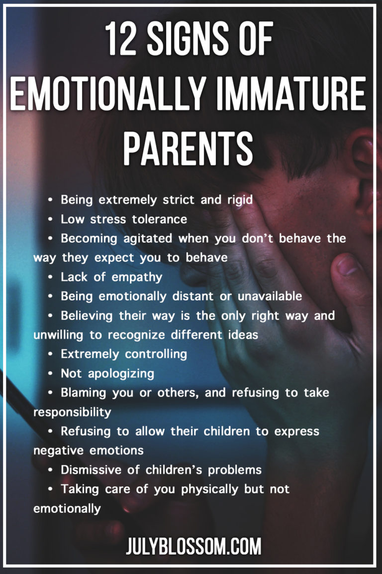 How To Heal From Emotionally Immature Parents – 8 Tips - ♡ July Blossom