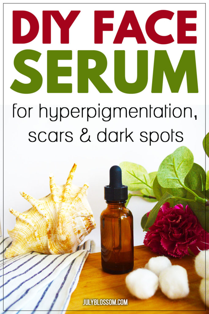 Save this recipe because it should be your go-to DIY face serum for hyperpigmentation, scars and dark spots! 