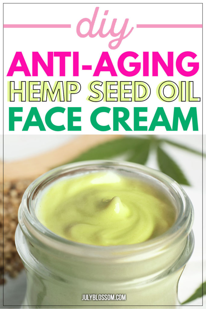 This DIY anti-aging hemp seed oil face moisturizer is extremely nourishing for dry dehydrated and mature skin types! Hemp seed oil is known to have a comedogenic ratio of zero so it’s perfect for acne prone skin!  