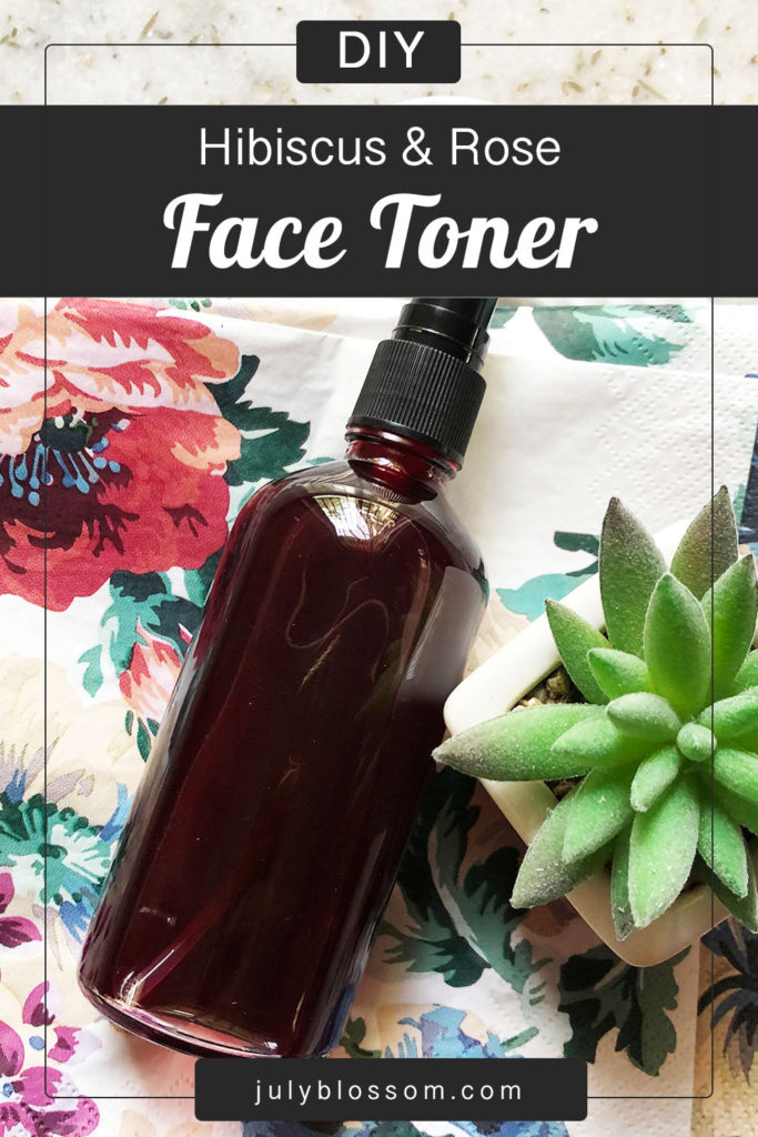 This DIY hibiscus rose toner is an amazing facial mist made with a fusion of hibiscus and rose petals that instantly refreshes, hydrates and tones your skin. It’s perfect for summer but it’s an overall must-have in your natural skin care routine.