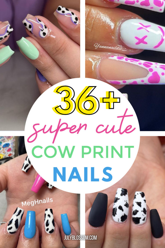 Did you know that cow print nails are super trendy right now?! Here's a gallery of more than 36 cow print nails for you to browse through and choose! 