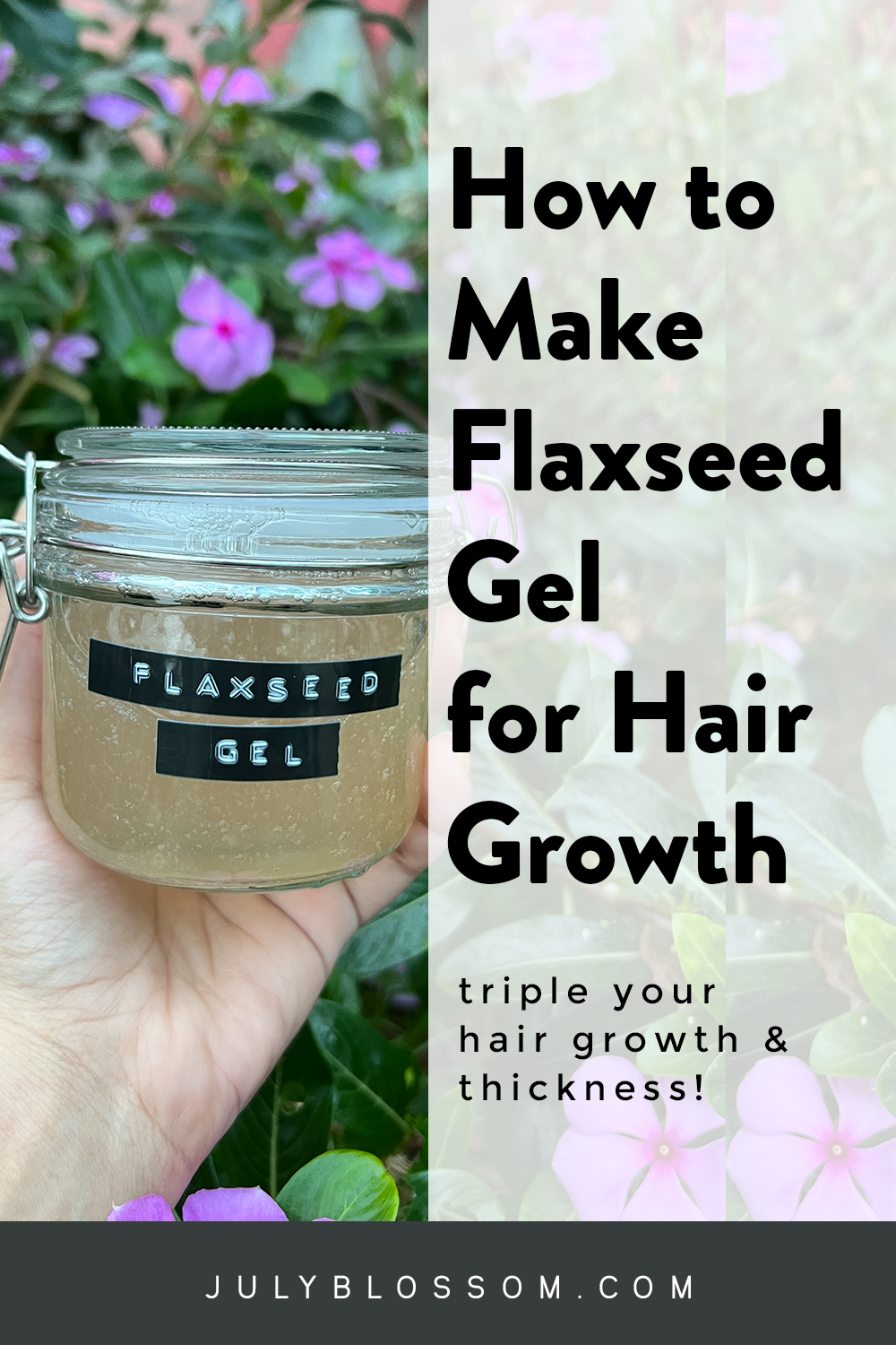 How to Make Flaxseed Gel for Hair Growth + DIY Flaxseed Gel Hair Mask