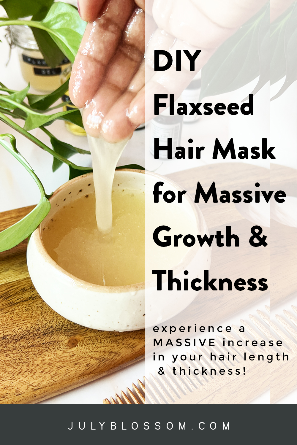 How to Make Flaxseed Gel for Hair Growth + DIY Flaxseed Gel Hair Mask