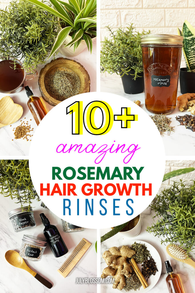 One of the greatest secrets for hair growth is rosemary hair rinses. I use one every week without fail to keep my hair growing thick long and luscious.