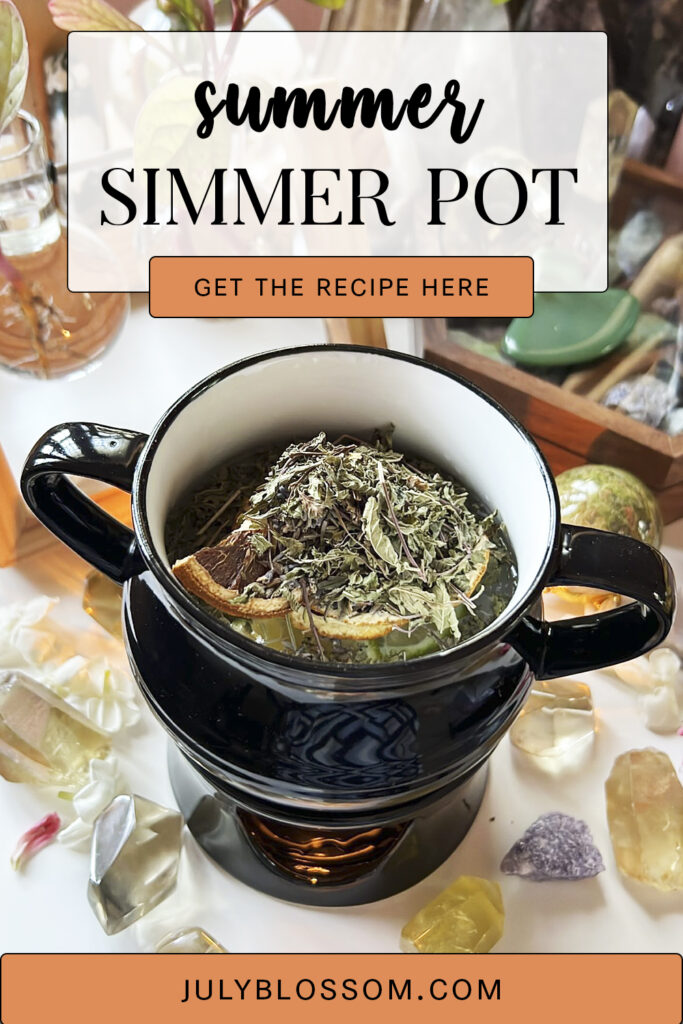 This is a fresh citrusy simmer pot to enjoy once summer starts and especially around the summer solstice, the longest day of the year, on 21st of July!